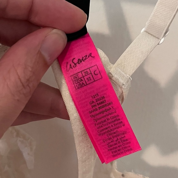 La Senza The Show Off Push Up Bra w Lace Overlay 32C White - Picture 7 of 13